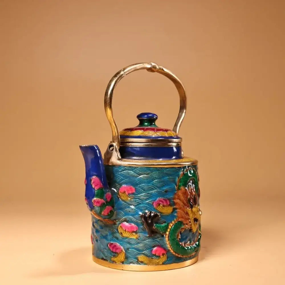 Cloisonné Dragon Kitchen Pan
