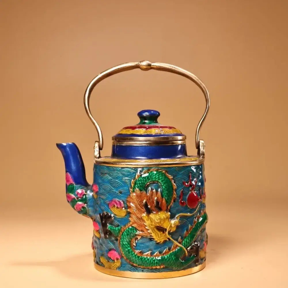Cloisonné Dragon Kitchen Pan