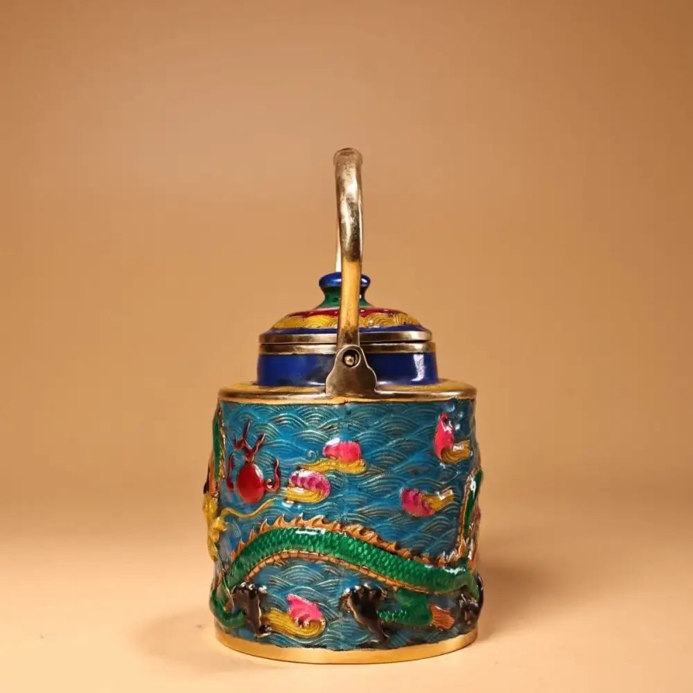 Cloisonné Dragon Kitchen Pan