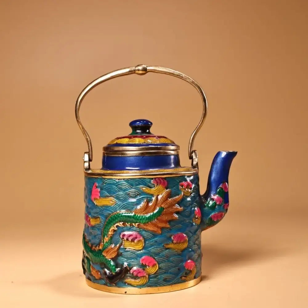 Cloisonné Dragon Kitchen Pan