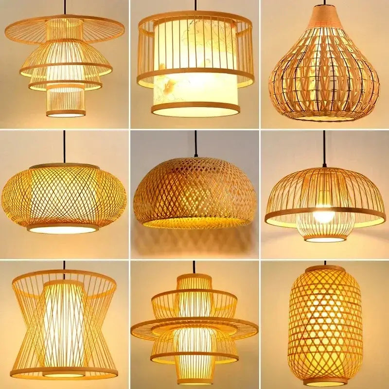 Bamboo Weave Pendant Lamp