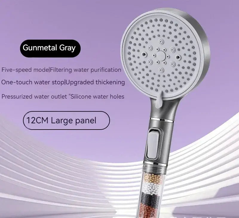 Chrome Calcium Filter Shower