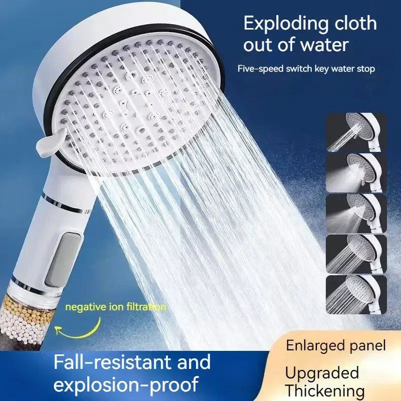 Chrome Calcium Filter Shower