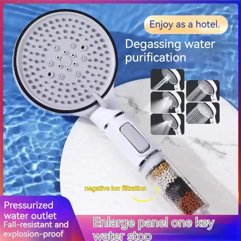 Chrome Calcium Filter Shower