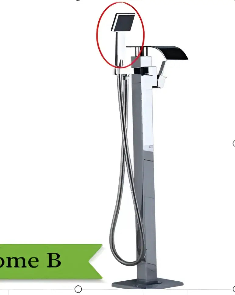 Chrome Floor Waterfall Faucet