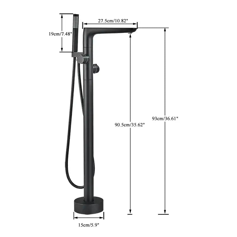 Chrome Floor Waterfall Faucet