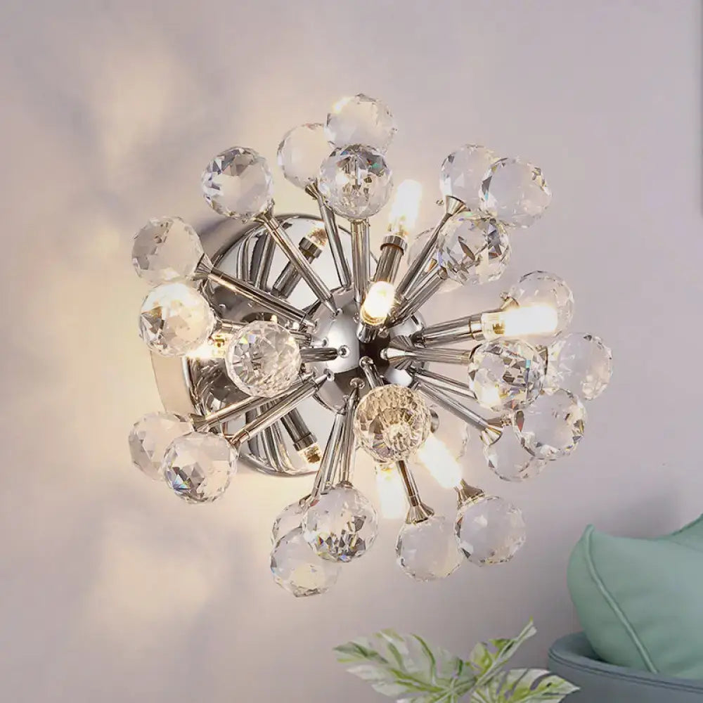 Chrome Sputnik Flushmount