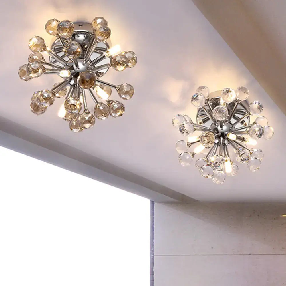 Chrome Sputnik Flushmount
