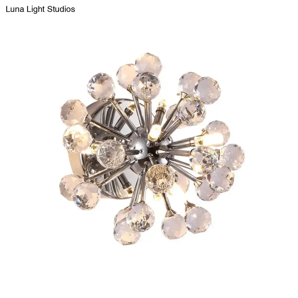 Chrome Sputnik Flushmount