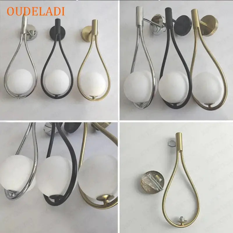 Chrome Teardrop Sconce