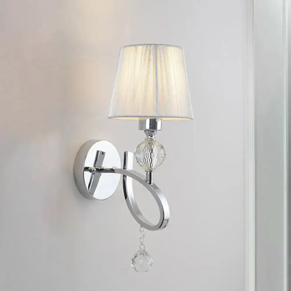 Chrome Crystal Wall Lamp