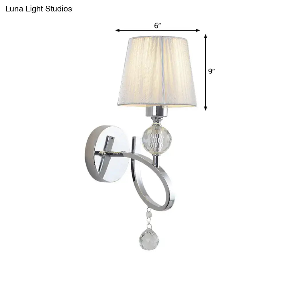 Chrome Crystal Wall Lamp