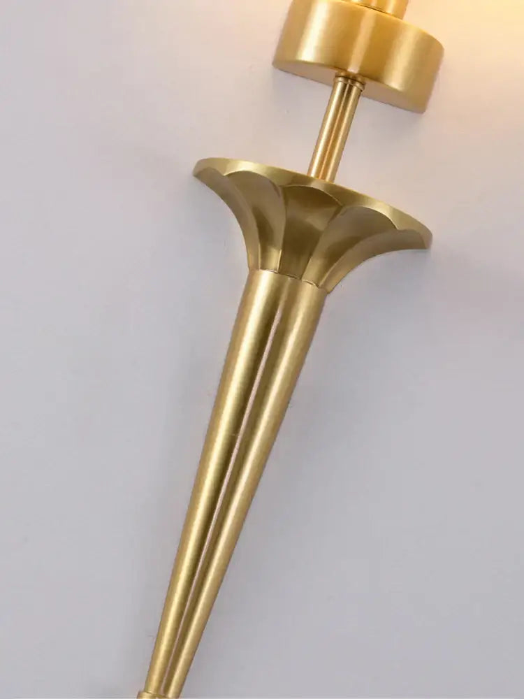 Gold Fluted Wall Sconce