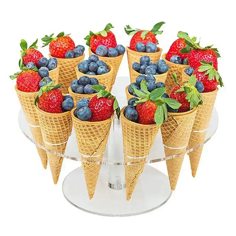 Clear Acrylic Cone Stand
