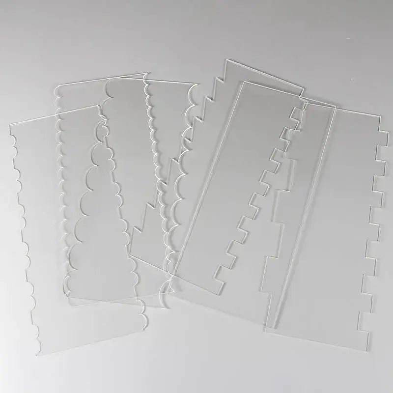 Acrylic Baking Scrapers Set