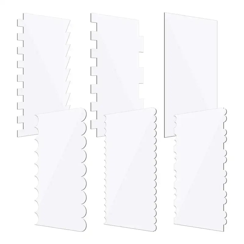 Acrylic Baking Scrapers Set