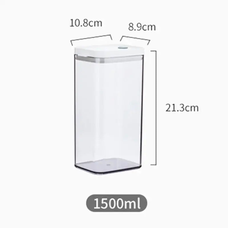 Clear Hermetic Storage Containers