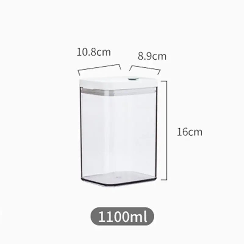 Clear Hermetic Storage Containers