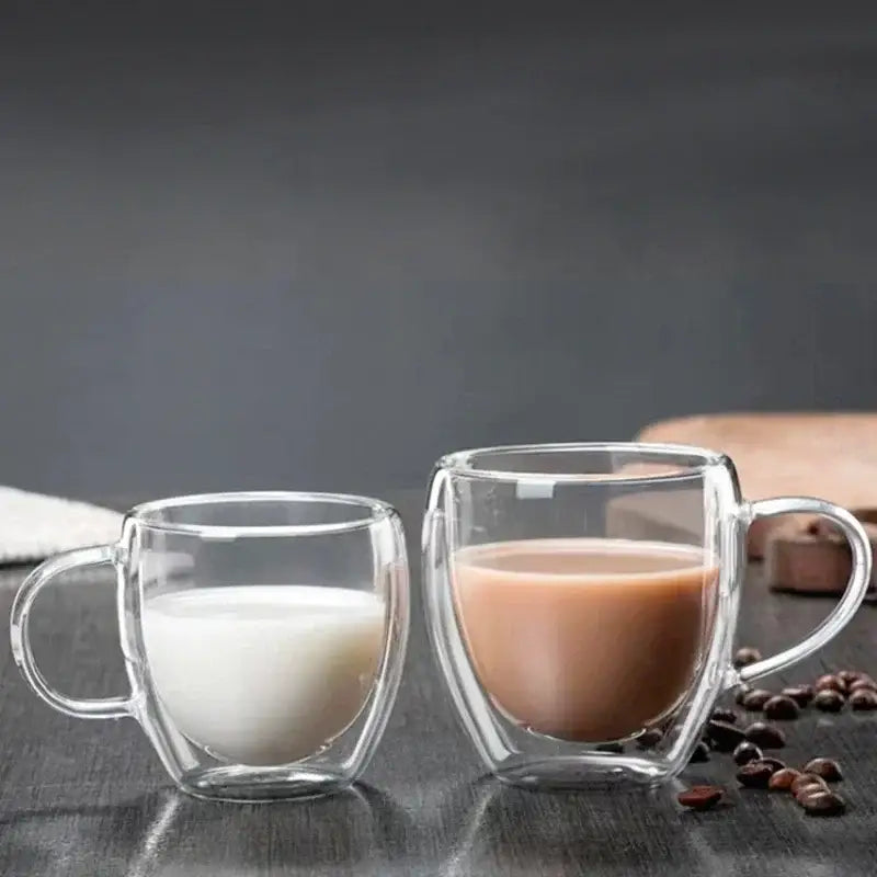 Double Wall Glass Coffee Mug