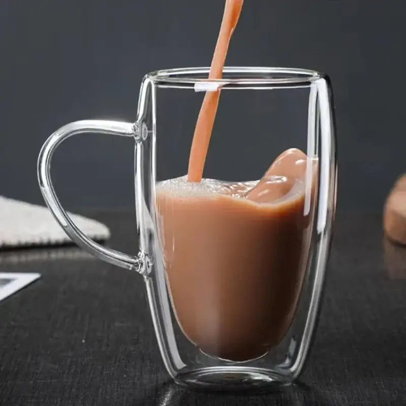 Double Wall Glass Coffee Mug