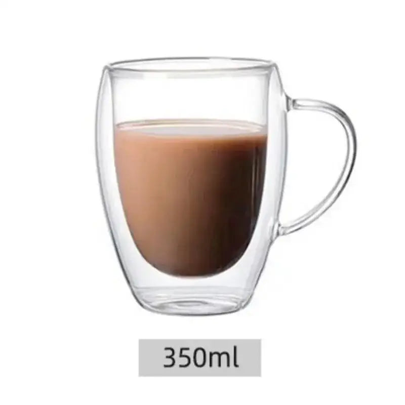 Double Wall Glass Coffee Mug