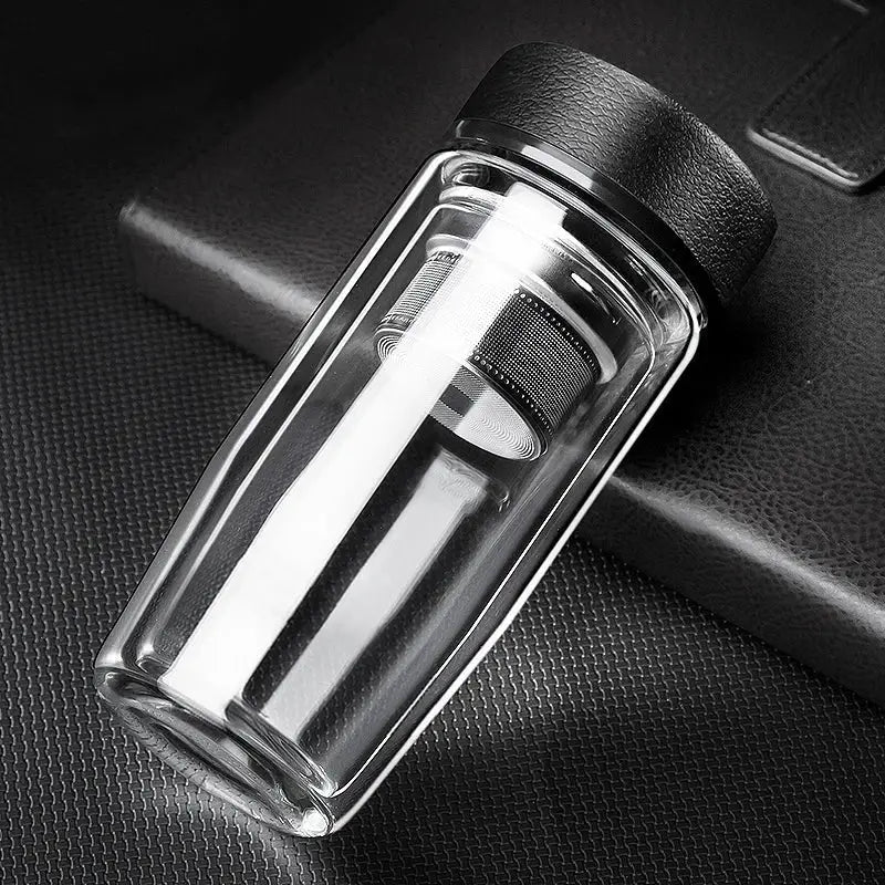 Glass Double Wall Mug