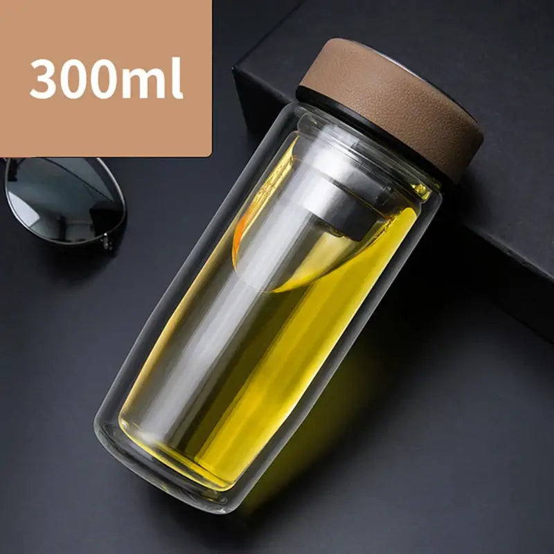 Glass Double Wall Mug