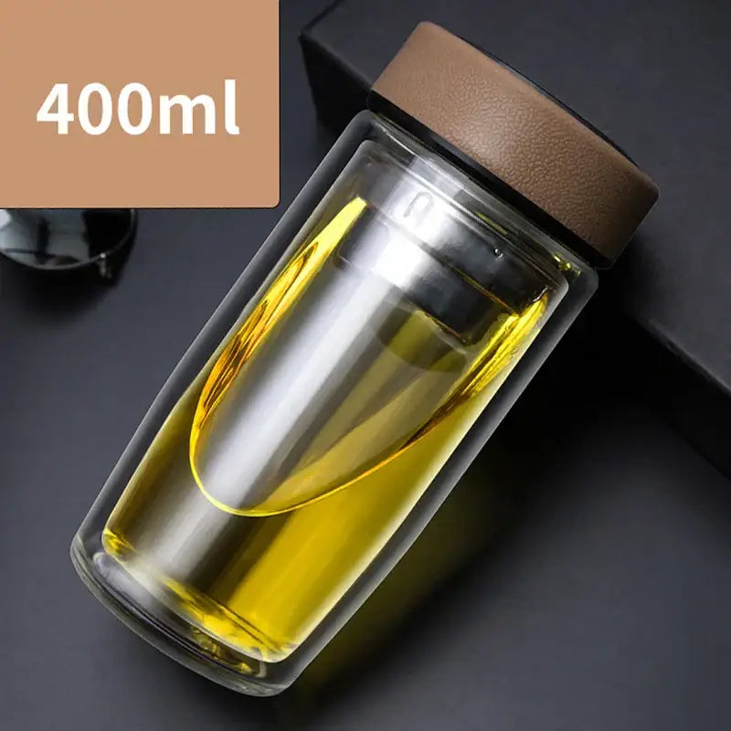 Glass Double Wall Mug