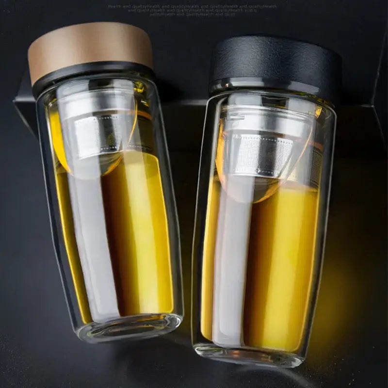 Glass Double Wall Mug