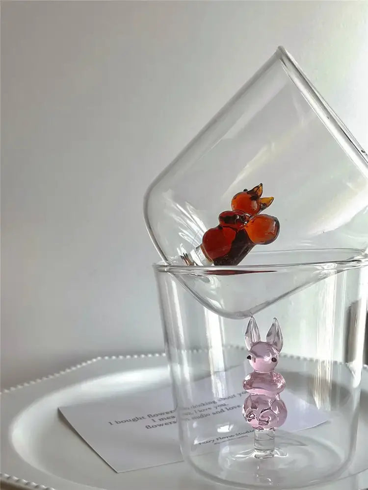Clear Glass Cactus Cup