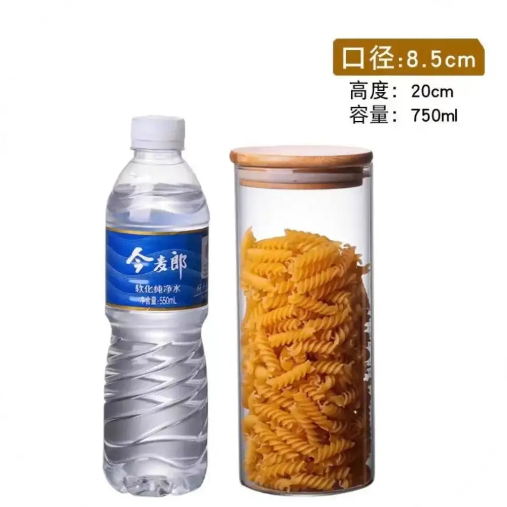 Glass Jars Bamboo Lids