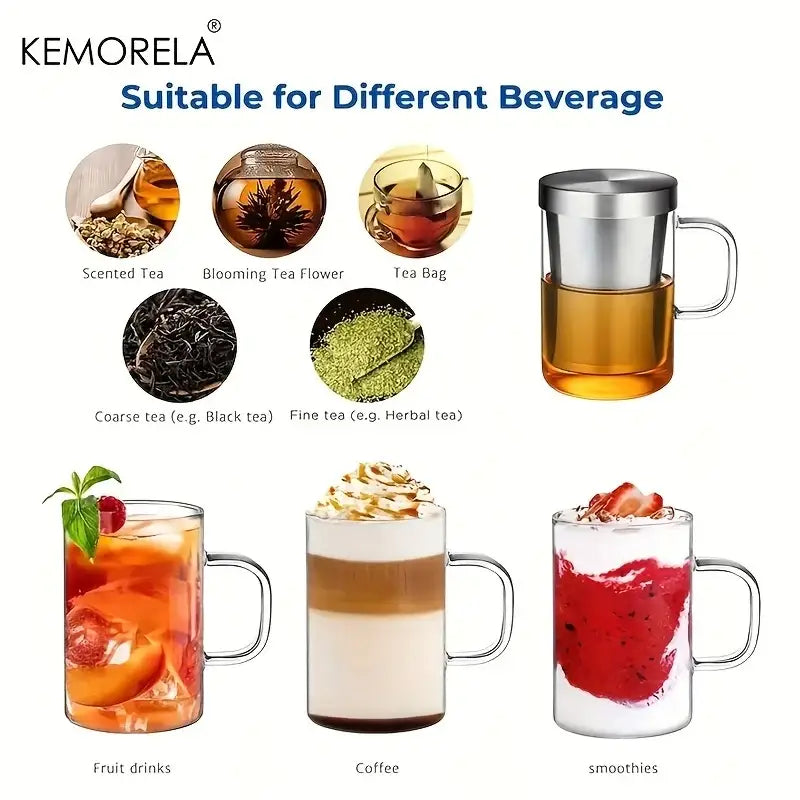 Borosilicate Glass Infuser Mug