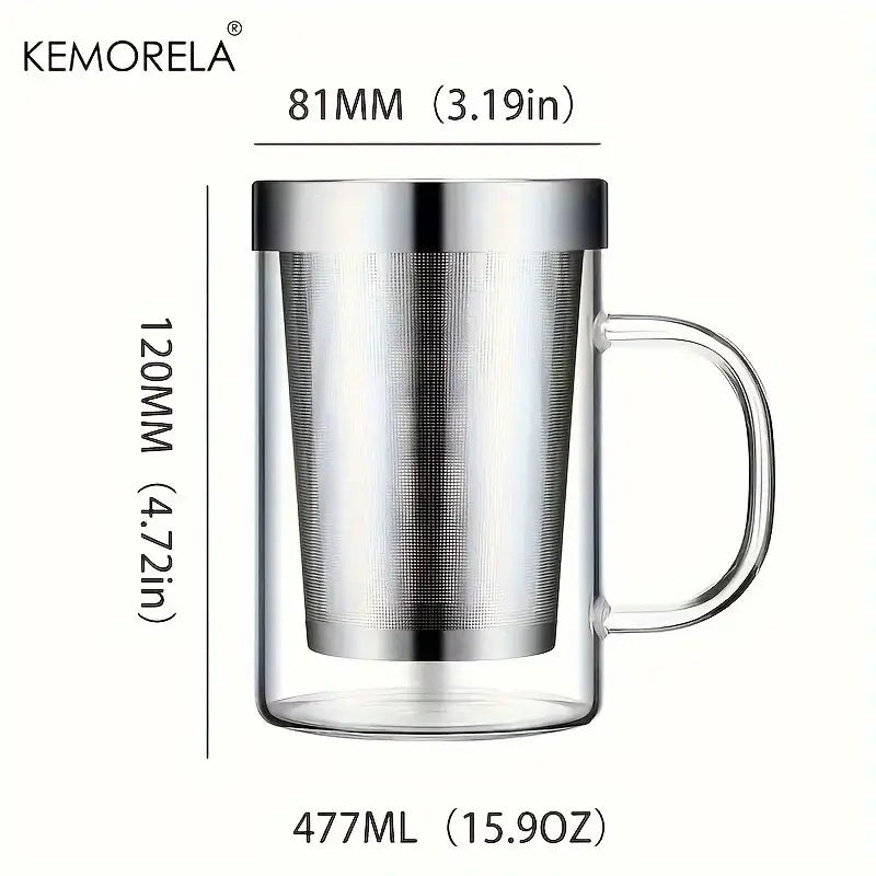 Borosilicate Glass Infuser Mug