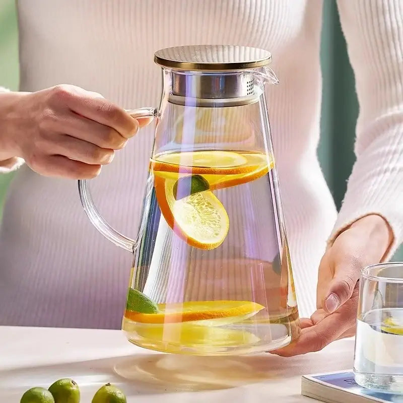 Gold Glass Juice Kettle Set