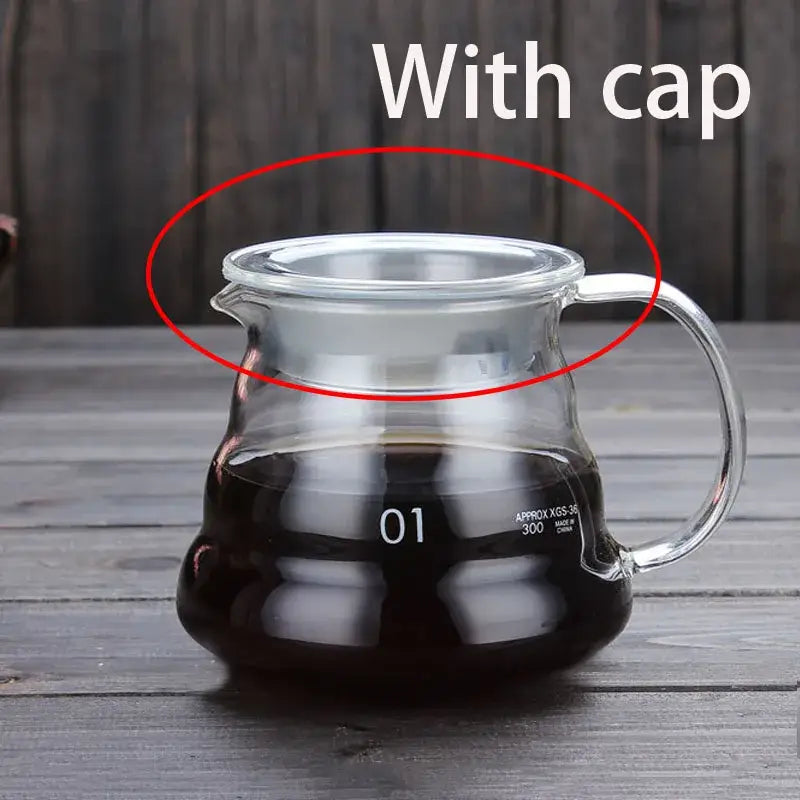 Clear Glass Coffee Kettle