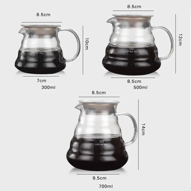 Clear Glass Coffee Kettle