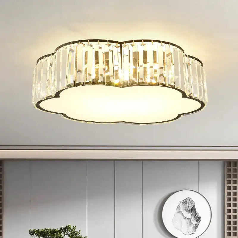 Gold Zen Crystal Ceiling Light