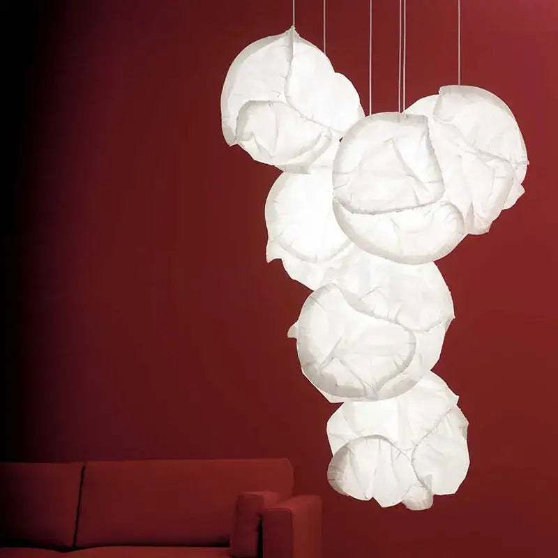 White Organic Pendant Light