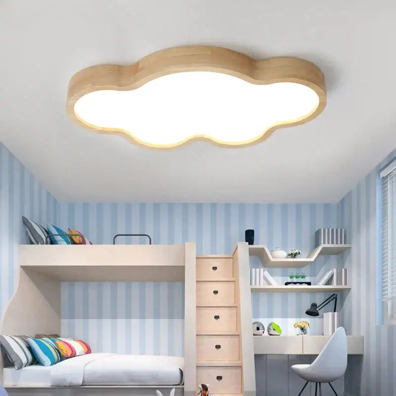 Wood Cloud Ceiling Light