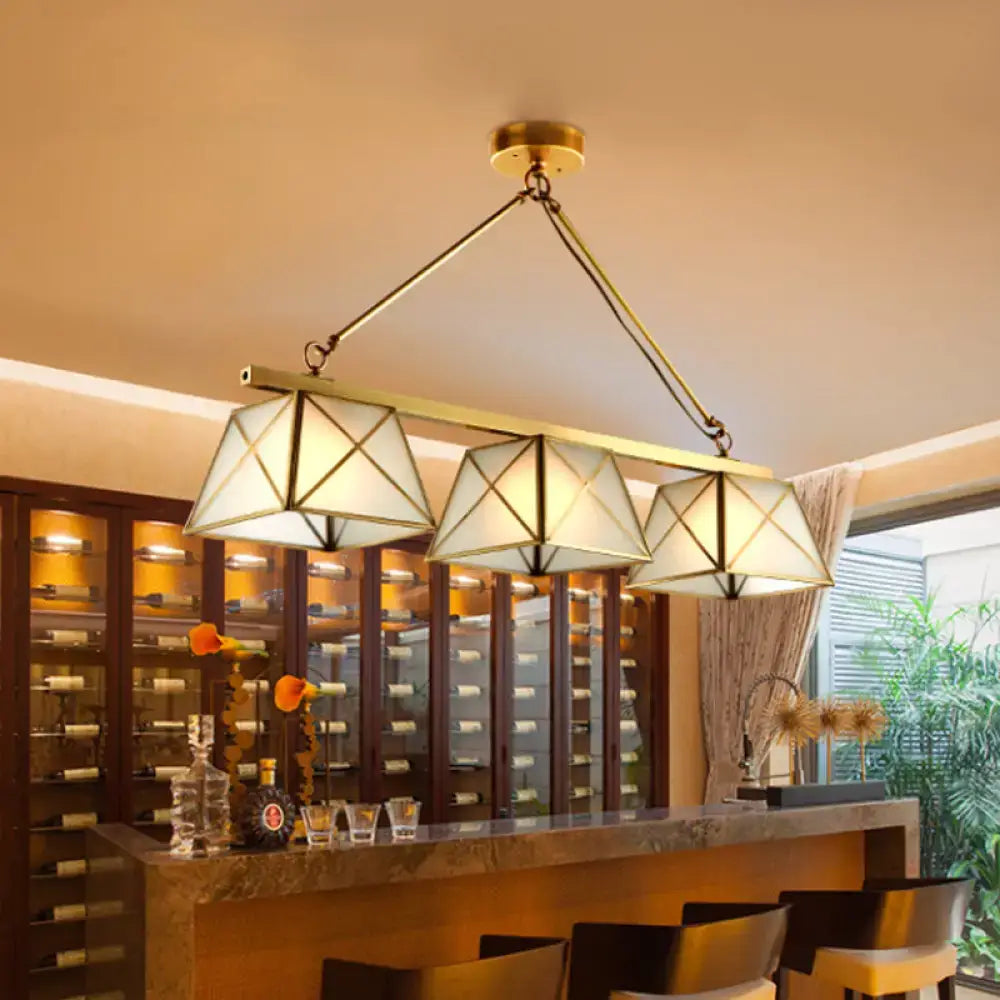 Brass Tapered Pendant Light