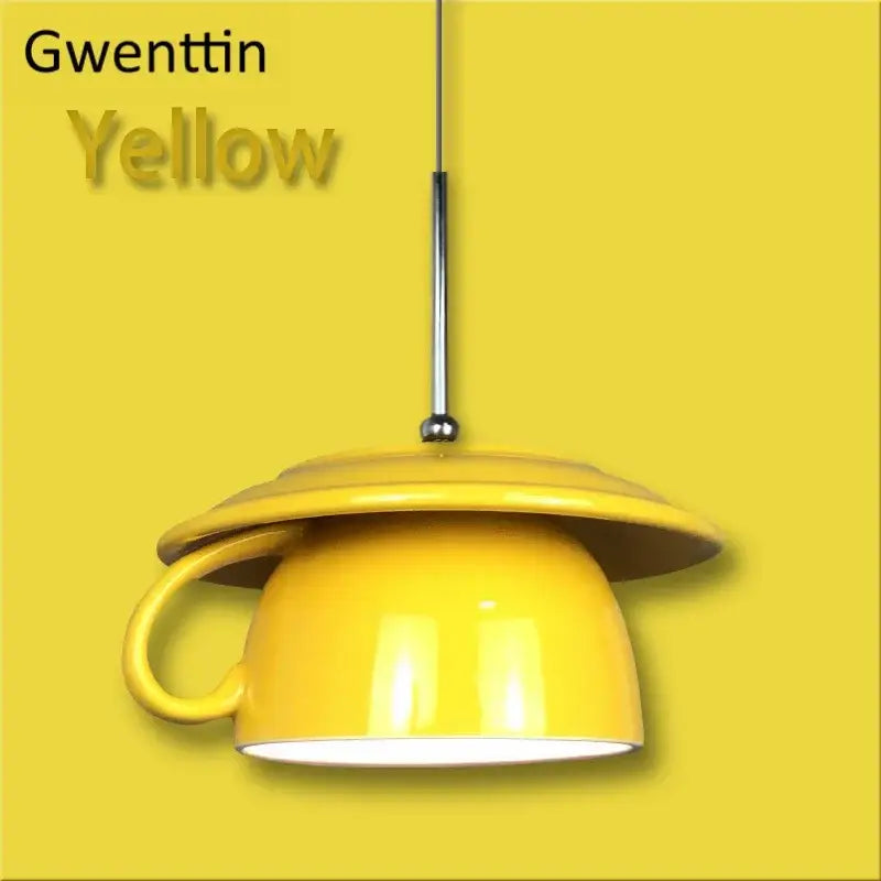Ceramic Cup Pendant Light