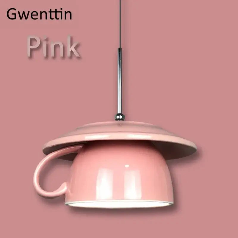 Ceramic Cup Pendant Light