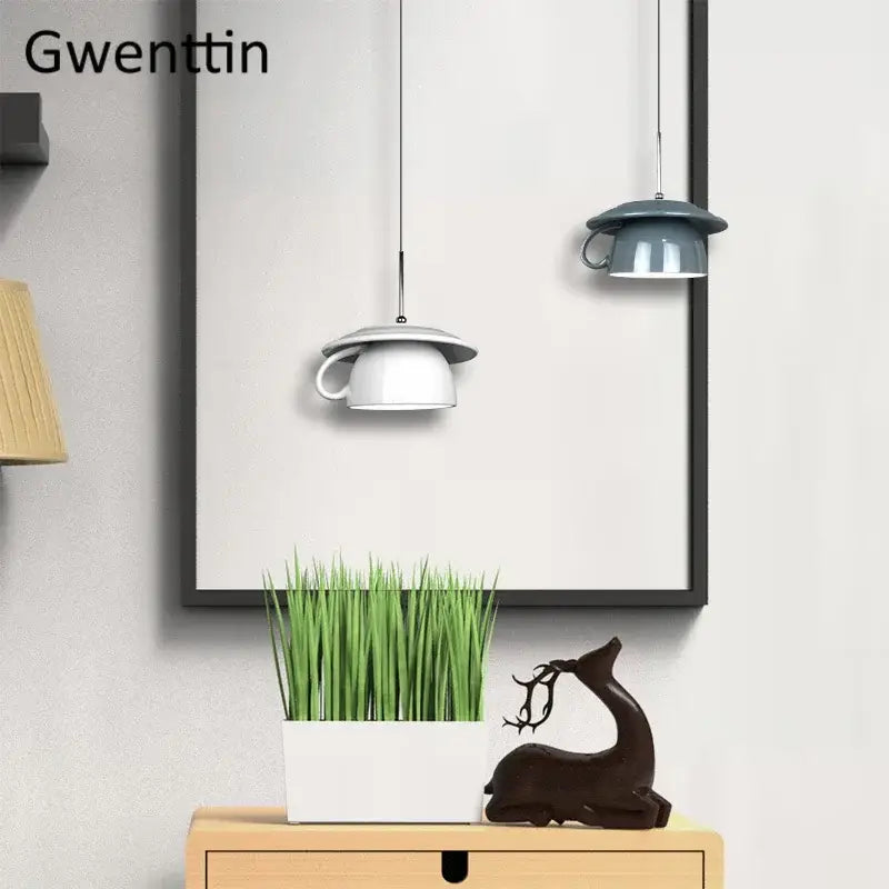 Ceramic Cup Pendant Light