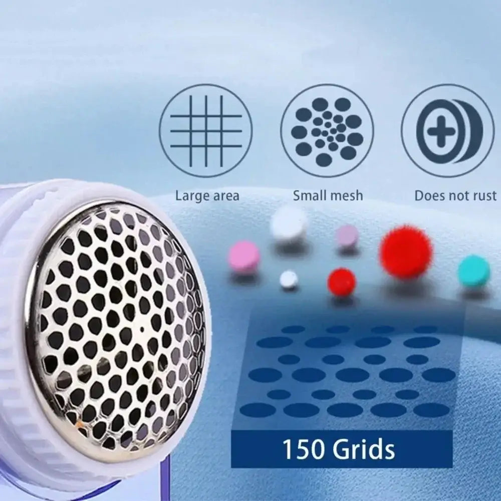 Blue White Fabric Shaver