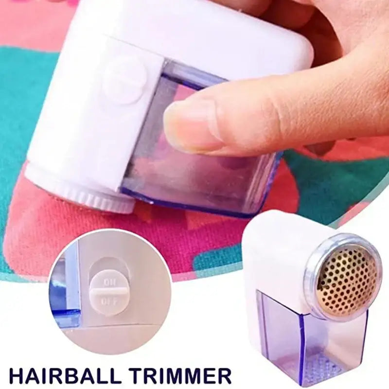 Blue White Fabric Shaver