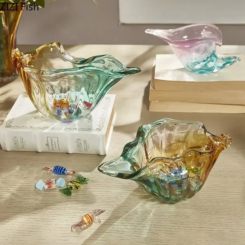Amber Glass Candy Jar