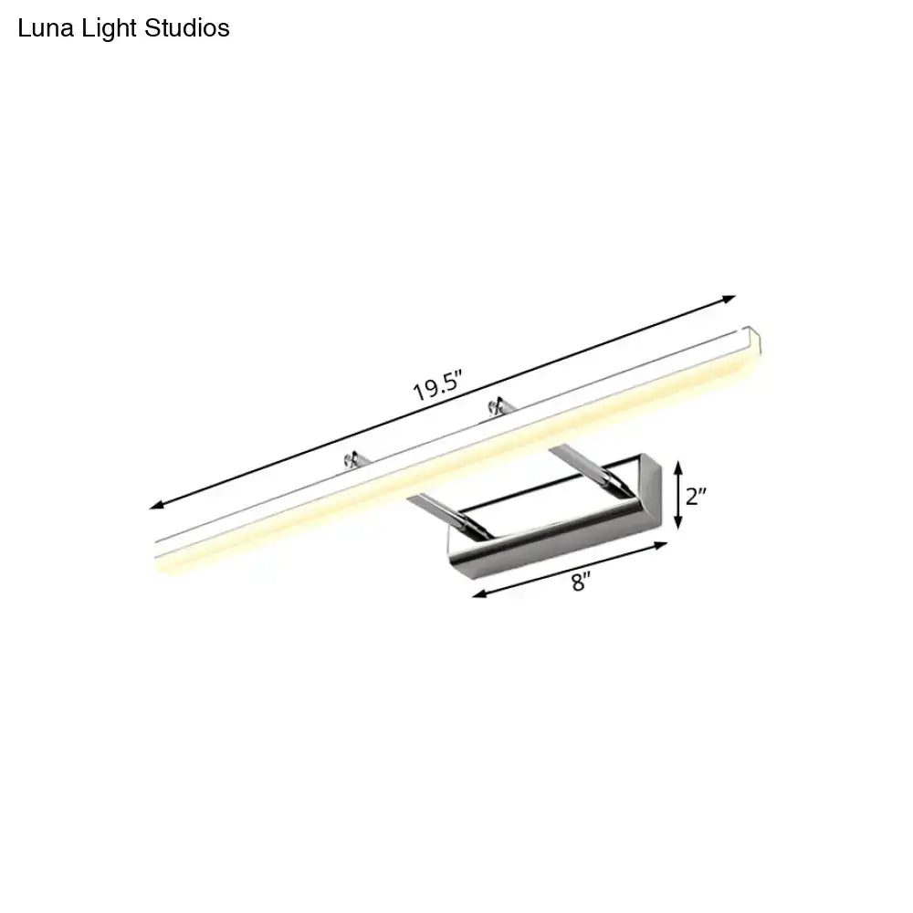 Chrome Acrylic Wall Sconce