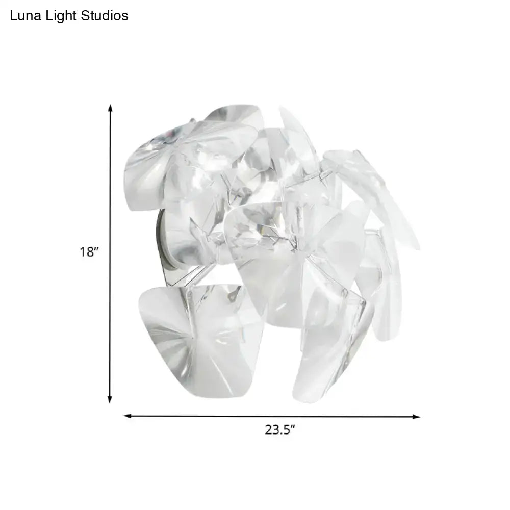 Clear Acrylic Wall Sconce