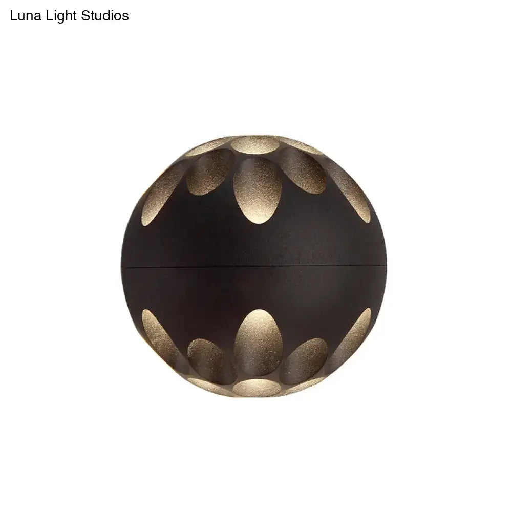 Black Gold Spherical Lamp
