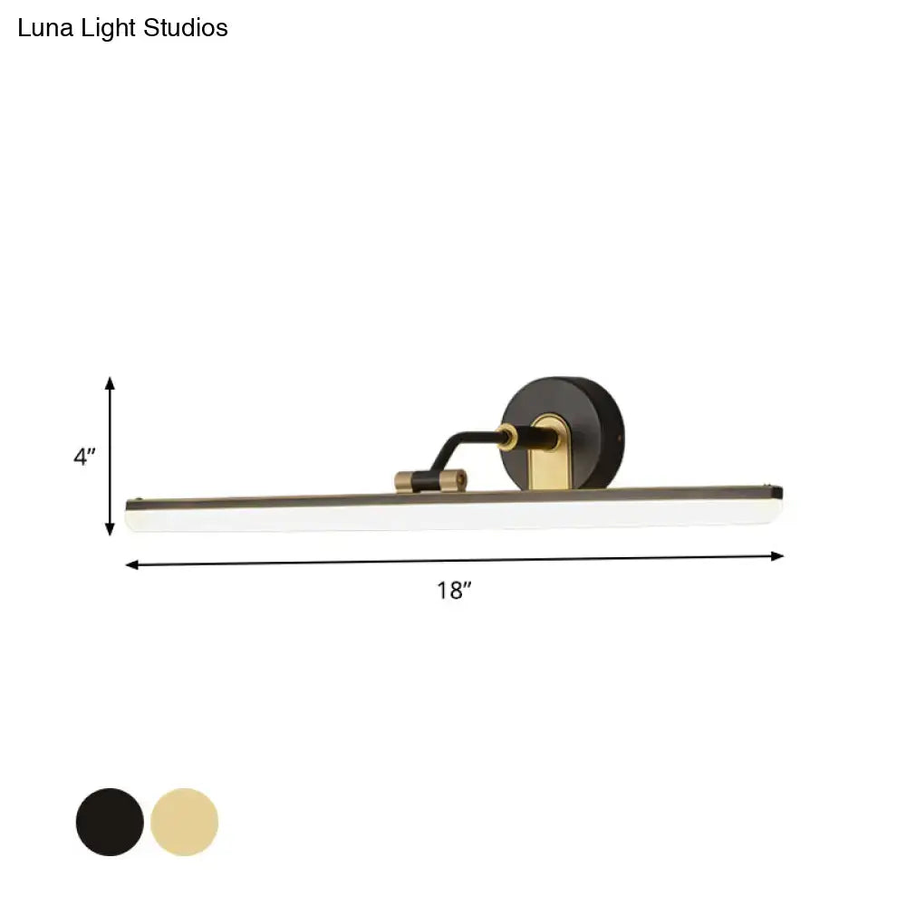 Black Brass LED Vanity